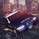 Sports Police Flying Car Icon