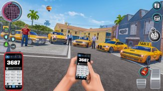 ville Taxi chauffeur sim 2016: multijoueur taxi 3d screenshot 3