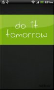 Do it (Tomorrow) screenshot 0