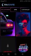 Retrowave Wallpapers - Live Wallpapers,GIF & Radio screenshot 4