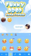 Funny Drop Emoji Sticker screenshot 2