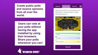 Which One? Polls - Vote, Compare & Share screenshot 2