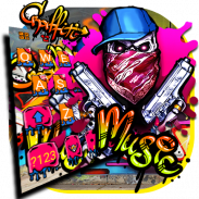 ثيم لوحة المفاتيح Graffiti Gun screenshot 4