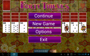 Forty Thieves Solitaire HD screenshot 0