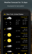 Weather US 16 days forecast screenshot 12