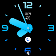 Huge Ocean Blue Watch Face screenshot 0