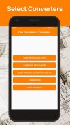 Civil Calculators & Converters screenshot 1