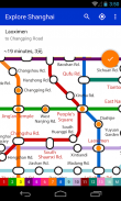 Explore Shanghai metro map screenshot 0