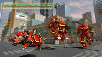 Rhino Robot Car Transform Game screenshot 2