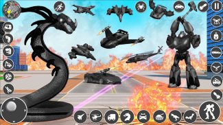 Schlange Verwandeln Roboter Krieg Spiel screenshot 3