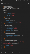 ملاحظة زائد رمز محرر لـ HTML CSS جافاسكربت screenshot 2
