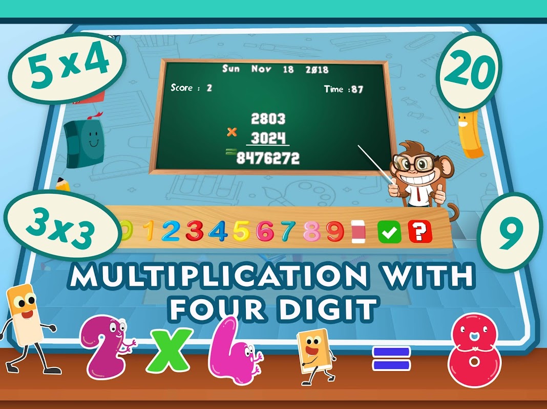 Quiz da tabuada de Multiplicação 