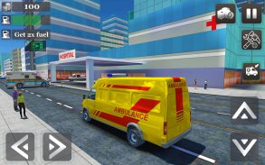 Ambulance Games Driving 3D screenshot 2