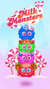 Monstres de Lait: match candy screenshot 4