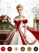 Gown Color by Number Book screenshot 0