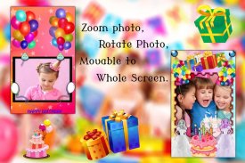 Birthday Photo Frame screenshot 1