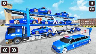 US Grand Airplane Limo Police Car Transport Games screenshot 4