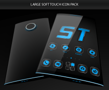 Next launcher theme SoftBlue screenshot 2