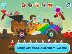 बच्चों के लिए फ्री कार गेम-मज़ेदार रेसिंग screenshot 1