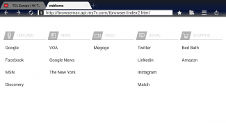 T-Browser screenshot 1