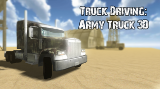 Truck Driving: Army Truck 3D screenshot 0