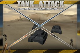 รถถังโจมตี:กันเนอ 3D สงครามซิม screenshot 3