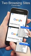متصفح سريع مزدوج - تقسيم المتص screenshot 1