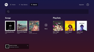 Spotify Music untuk Android TV screenshot 1