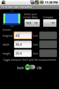 TV Screen Size Calculator screenshot 0