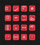 Linios Red - Icon Pack screenshot 3