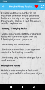 Mobile phone faults and solutions screenshot 1