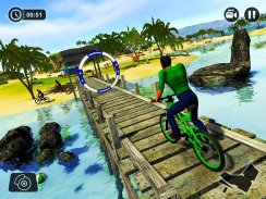 Su Surfer Yüzen BMX Bisiklet Yarışı Racing screenshot 7