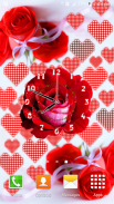 Rose Flower Clock screenshot 1