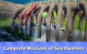 Ocean Squid Simulator - dive into animal survival! screenshot 1