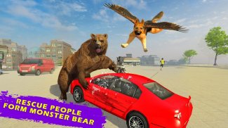 Flying Super Dog Hero City Animal Rescue screenshot 3