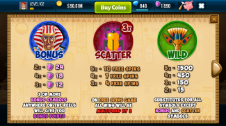 Pharaoh Slots Casino Game screenshot 0