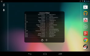 футбольным счетом виджет screenshot 7