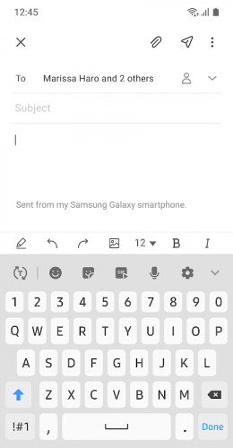 Samsung Email screenshot 3