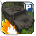 3D Military Car Parking Icon