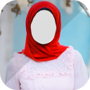 Hijab selfie montagem da foto Icon