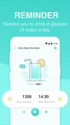 पीने का पानी अनुस्मारक- दैनिक जल ट्रैकर और रिकॉर्ड screenshot 3