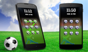 Football Pattern Lock Screen screenshot 1