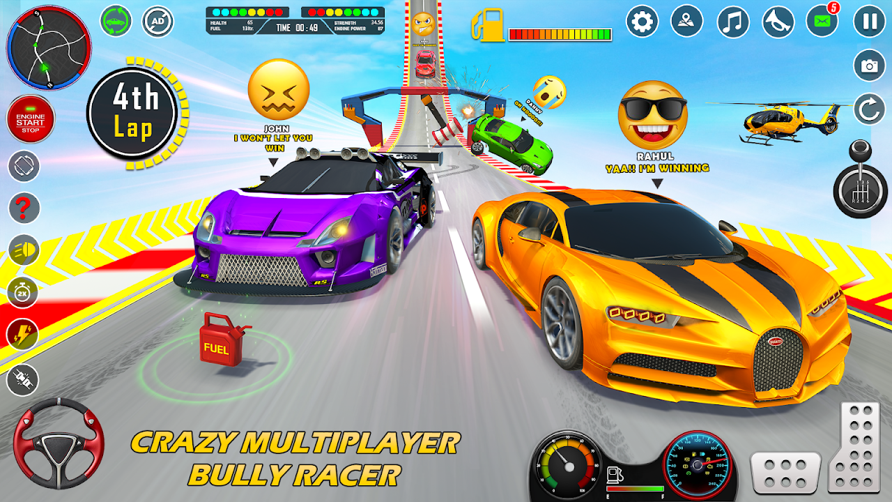 Crazy Car Stunts Multiplayer .
