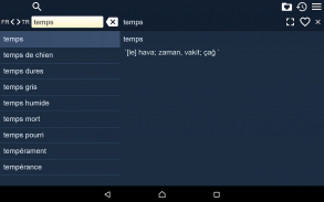 French Turkish Dictionary screenshot 3