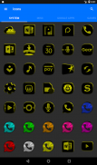 Black and Yellow Icon Pack ✨Free✨ screenshot 11