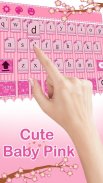 Cute Pink Nouveau clavier screenshot 3