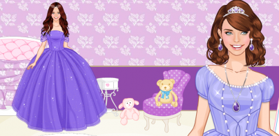 Purple princess dress up game