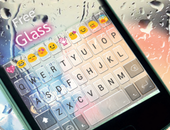 Free Glass Emoji Keyboard Skin screenshot 0