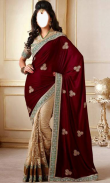 Indian Woman  Designer Saree screenshot 2