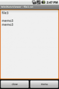 miniNoteViewer screenshot 1